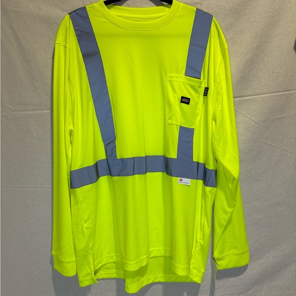 NWT Dickies Neon Reflective Long Sleeve Shirt - Picture 2 of 8